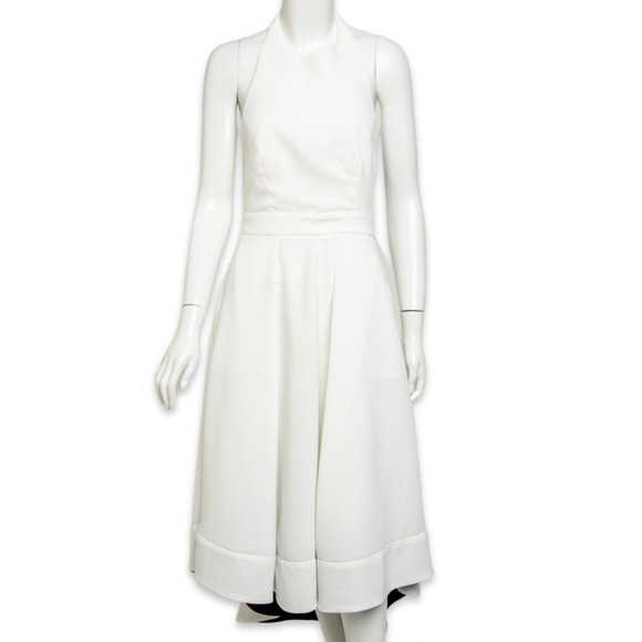 C/MEO Collective Women's White and Black Hi-Lo Dress - Used - Size Medium - Picture 1 of 3